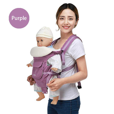 Baby Carrier Ergonomic Design Sling Hipseat 5 Carrying Positions Purple