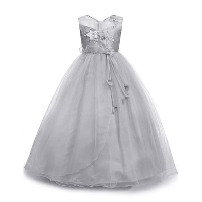 light_gray_fairy_pinrcess_tulle_birthday_wedding_dress