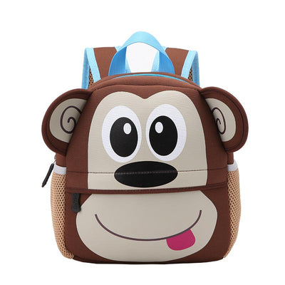 Animal Patterns Toddler Backpack School Bag For Boys And Girls L Brown