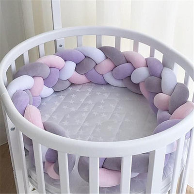 Soft Knot Pillow Decorative Baby Bedding Sheets Braided Crib Bumper Knot Pillow Cushion L Multi