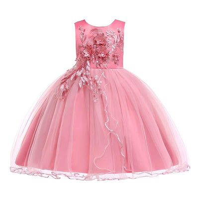 pink_dress_lace_flower_for_girls
