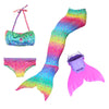 rainbow_color_girls_mermaid_swimsuit_bikini_costume