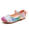 Toddler Girls Rainbow Glitter Ballet Flats Princess Mary Jane Dress Shoes