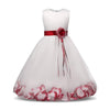 red_Tutu_Bridal_Dress_with_Flower_Petals_Bow