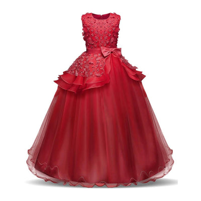 red_party_dress_for_toddler_teen_girls