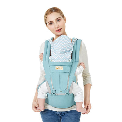 360°baby Soft Carrier Breastfeeding Fits All Newborn Toddler Hipseat Air Mesh Breathable Blue