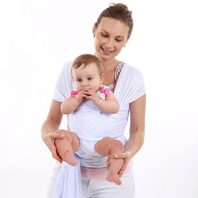 Baby Wrap Carrier Breathable Mesh Multifunction 0-36m White