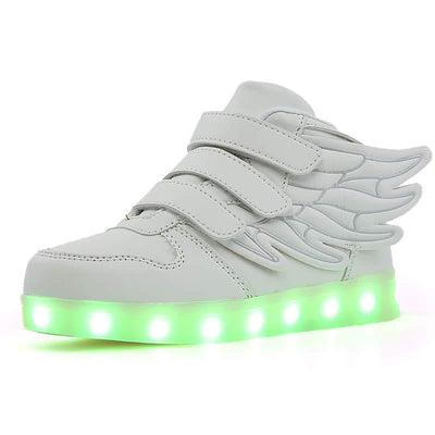white_kids_led_light_7_colors_wings_shoes