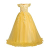 yellow_Communion_Floral_Boho_Vintage_Lace_Dance_Gown_Dresses